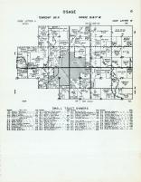 Osage Township - code Letter U, Code Letter W, Spring Creek, Sugar Creek, Cedar River, Mitchell County 1960
